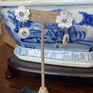 Kate & Mari Pearl and crystal earrings